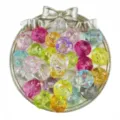 16mm acrylic transparent colorful loose beads for DIY handmade jewelry bracelets crafting accessories - 16mm (10 Pieces/Pack) / Random Mixed Colors