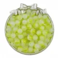 Perles rondes en acrylique 10mm bicolore imitation jade perles en vrac accessoires bijoux - Trou de 10mm (30 Pièces/Paquet) / Vert