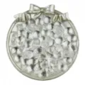 Transparent acrylic four-leaf clover loose beads, 17x21mm DIY jewelry making accessories. - 10 Pieces/Pack / White