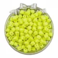 7x7mm acrylic cube beads bright yellow loose beads for diy handmade bracelets jewelry making accessories - 50 Pieces/Pack / Yellow