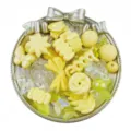 Mixed acrylic beads bulk charms for DIY handmade bracelets, phone chains and jewelry accessories. - Yellow