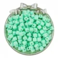 7x7mm Acrylic Cube Beads DIY Loose Square Beads Craft Material Jewelry Making Accessories - 50 Pieces/Pack / Green