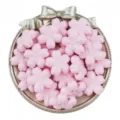 22mm acrylic cherry blossom flower beads loose DIY bracelet hair rope accessories detail view. - 22mm (10pcs/Pack) / Pink