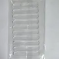 Transparent silicone anti-collision door strips, self-adhesive mute pads for wall protection. - 10 Pieces Pack (63x10x2mm)