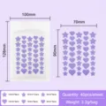 Star and heart hydrocolloid acne healing patch invisible blemish cover sticker purple - 40 Pcs (Stars & Hearts), Purple, Paper-Plastic Bag