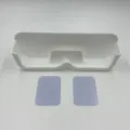 White wall-mounted glasses storage box punch-free sunglasses display holder organizer - White