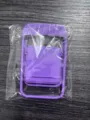 Purple mini folding chair phone holder, cute creative desktop portable lazy bracket stand. - Purple