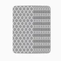 Grey diamond mesh reflective stickers safety warning reflective tape for vehicles and bikes. - 3x8cm / White