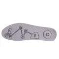 Soletta da massaggio traspirante grigia con punti di riflessologia per uso quotidiano. - 35-36 (Ritagliabile) / Grigio scuro