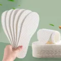 Solette usa e getta bianche in rete traspirante assorbenti sudore portatili senza lavaggio - 35-36 (Ritagliabile) / Solette monouso