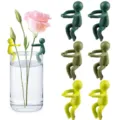 Plant propagation buddy Pflanzenhalter Kunststoff niedliche kletternde Figuren Blumenhülle - 6 Stück/Packung / Gemischte Farben