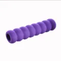Purple foam door handle cover, anti-slip and anti-collision protector for doors and windows. - Purple