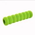 Green foam door handle cover, anti-slip and anti-collision protector for home room doors. - Fluorescent Green