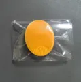 Baby siliconen shampoo borstel zachte haren baby massage bad borstel geel gezichtsreiniger - OPP Zak / Geel
