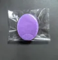 Paarse siliconen gezichtsreinigingsborstel zachte haren baby shampoo massagetool SKU. - OPP Zak / Paars