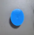 Blauwe siliconen baby shampooborstel, zachte haren voor haarwas en milde gezichtsreiniging. - Los verpakt / Blauw