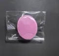 Baby siliconen gezichtsreiniger borstel roze ovaal peeling zacht bad douche gereedschap - OPP Zak / Roze