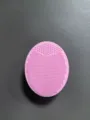 Roze siliconen gezichtsreinigingsborstel, zachte haren voor milde gezichtsexfoliatie. - Los verpakt / Roze