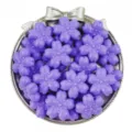 22mm purple acrylic cherry blossom flower beads bulk for DIY jewelry making accessories. - 22mm (10pcs/Pack) / Purple