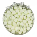 Acrylic heart shaped loose beads for DIY jewelry making handmade bracelets crafts 9-12mm - 9mm Hole 1mm (100 Pcs/Pack) / Beige