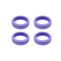 Silicone luggage wheel cover suitcase caster protector mute wear-resistant purple 4pcs - Pack of 4 / Purple