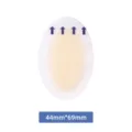 Cerotto idrogel tallone vesciche anti-abrasione adesivo protezione invisibile 44x69mm - Ovale (Grande) / 44x69mm