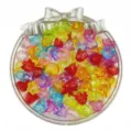 Acrylic transparent lily of the valley beads for DIY hairpins and jewelry accessories detail. - 50 Pieces/Pack / Random Mixed Colors