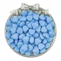 Blue acrylic heart loose beads DIY jewelry making accessories for bracelets 9-12mm - Blue