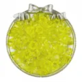 Perles transparentes en forme de muguet jaune pour bijoux et accessoires de coiffure. - 50 Pièces/Paquet / Jaune