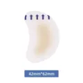 Hydrogel anti-friction heel patch for shoes, transparent protective sole sticker, 42x62mm. - 42x62mm