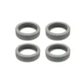 Grey silicone luggage wheel protectors universal mute travel suitcase caster covers 4pcs - 4 Pieces/Pack / Gray