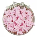 20mm pink acrylic pinwheel beads for DIY jewelry making, charm bracelets, keychains and handmade crafts. - Pink