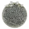 Silver open jump rings detail shot, DIY jewelry making metal connecting rings component. - 0.7*4mm (200 Pcs/Pack) / White K/Silver
