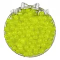 Acrylic luminous jelly round beads for DIY bracelet making and handmade jewelry accessories. - Yellow