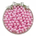 Pink ABS imitation pearls round loose beads for DIY handmade jewelry bracelets crafting accessories - Light Pink