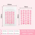 Pink star and heart hydrocolloid acne pimple patches invisible blemish cover sticker 40pcs - 40 Pcs (Stars & Hearts), Pink, Paper-Plastic Bag