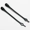 Black silicone no-tie elastic shoelaces for casual sneakers and daily wear comfort. - Black