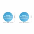 Round Car Rearview Mirror Rainproof Film 2pcs 10cm Anti-Fog Waterproof Window Sticker - Circular 10x10cm