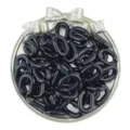 Maglie di catena in acrilico 14x20mm anellini aperti accessori per gioielli cinturino borsa - Nero