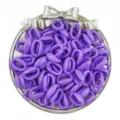 Maillons chaîne ouverts acrylique violet 10x16mm pour bracelets DIY et accessoires de bijoux. - 11x16mm (50 Pièces/Paquet) / Violet