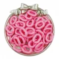 Detailansicht von 14x20mm Acryl Ketten Gliedern, ideal für DIY Schmuck, Taschen und Basteln. - Fuchsia