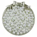 Perles d'imitation ABS, perles rondes sans trou pour accessoires de bijoux DIY faits main. - 3 mm (300 pièces/paquet) / Blanc pur (sans trou)