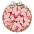 Pink butterfly acrylic loose beads with large hole for DIY handmade jewelry making accessories - Orange