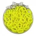 14x20mm acryl offene ringe kette diy schmuck herstellung zubehör leuchtend gelb teile - Gelb