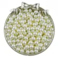 Perles en ABS 3-20mm perles rondes sans trou artisanat DIY accessoires de bijoux et déco - 3 mm (300 pièces/paquet) / Blanc cassé (sans trou)