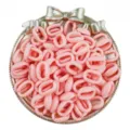 Maillons de chaîne en acrylique rose pour bracelets faits main et accessoires de bijoux DIY - 11x16mm (50 Pièces/Paquet) / Orange
