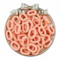 Acryl Ketten Glieder Oesen DIY Schmuck Zubehoer fuer Taschen Kette Basteln 14x20mm - Orange