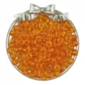 8mm acrylique transparent perles rondelles en vrac pour diy bijoux faits main collier accessoires. - Orange