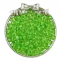 8mm perles facettées acryliques transparentes vertes en vrac pour fabrication de bijoux DIY - Vert Fruit