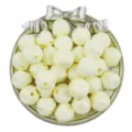 16mm acrylic solid color fig beads loose DIY handmade bracelet hair accessories details - 10 Pieces/Pack / Beige